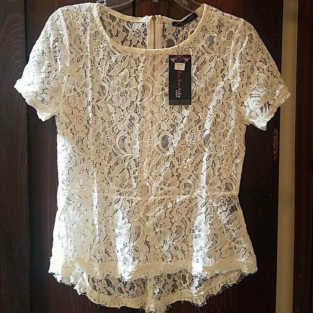 NWT lace top